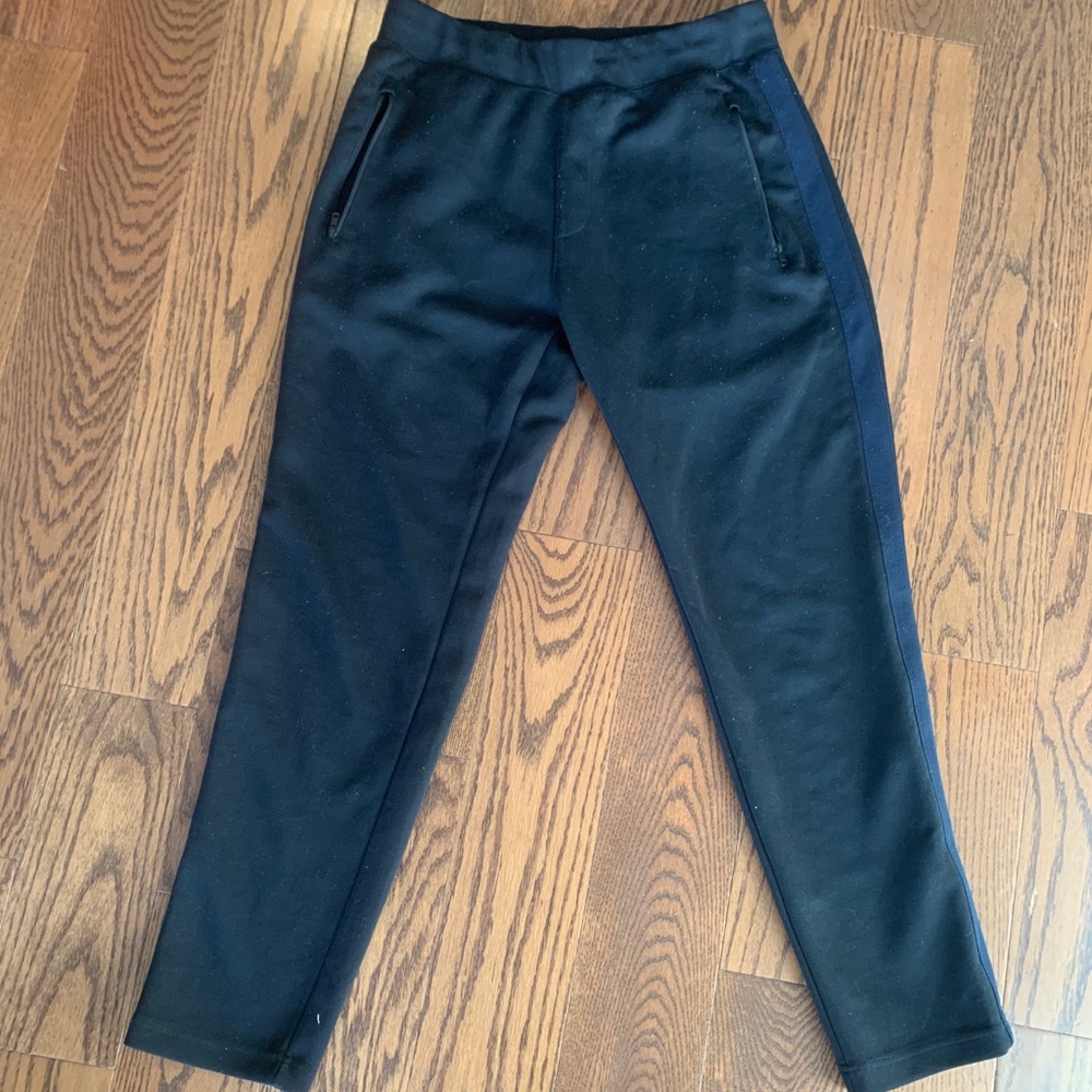 Men’s Dress Casual Jogger Pants black with blue